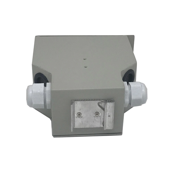 Metal fiber optic cable junction box
