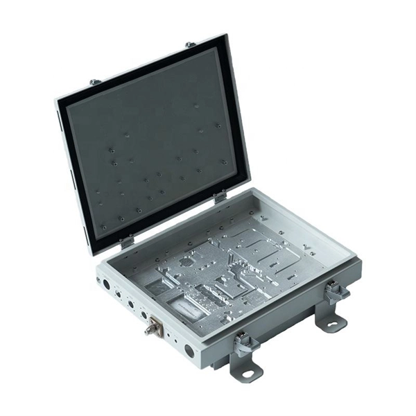 Outdoor communication fiber optic cable junction box