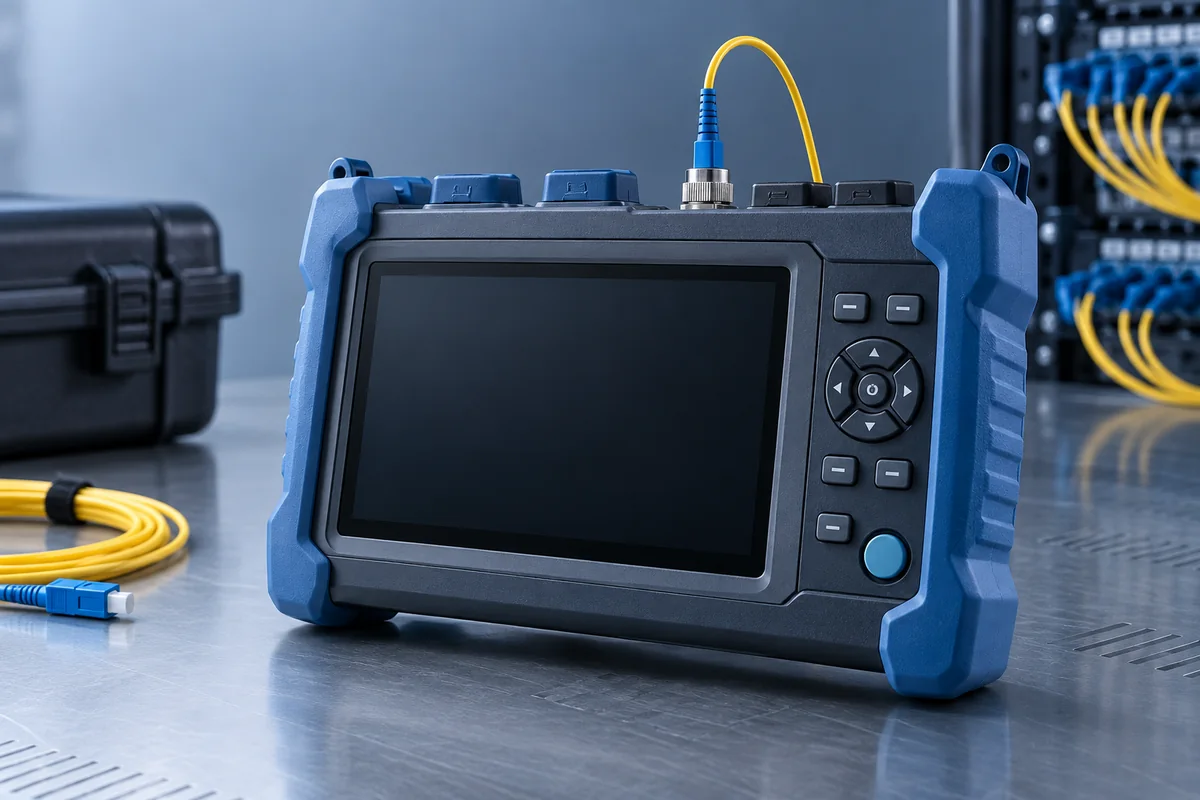 Fiber test equipment for link verification
